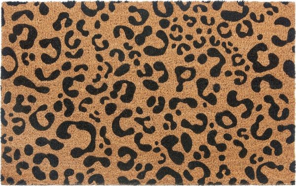 HANSE Home Fußmatte Mix Mats Kokos Leopard Look, Türmatte, rechteckig, Höhe: 15 mm, Kokos, Schmutzfangmatte, Outdoor, Rutschfest, Innen, Kokosmatte, Flur
