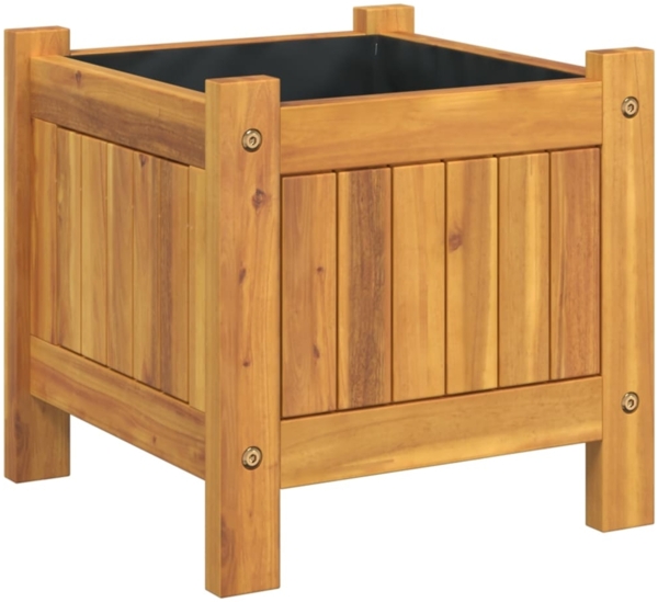 vidaXL Pflanzkübel mit Einlage 31x31x30 cm Massivholz Akazie 366428