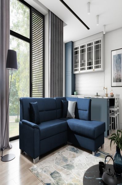 Wohnideebilder Bergen Dunkelblau Ecksofas & Eckcouches BR49