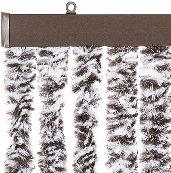 vidaXL Fliegenvorhang Braun und Beige 100x200 cm Chenille 377373 Bild 4