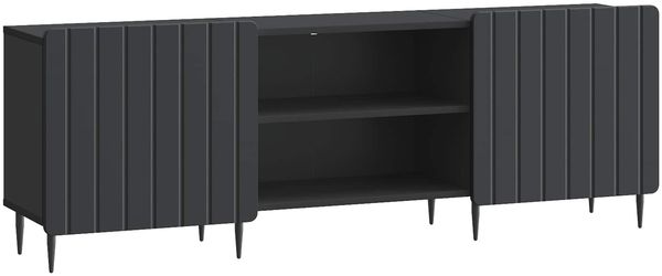 vidaXL TV-Schränk Schwarz 150 x 31 x 52 cm Holzwerkstoff 894456