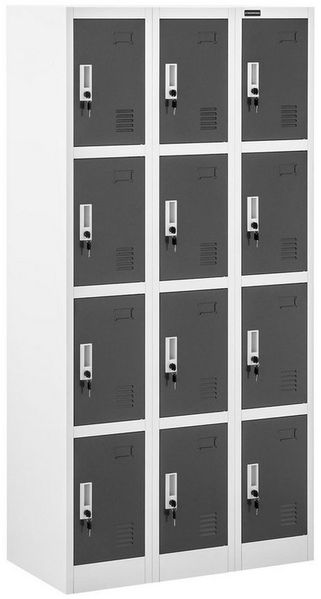 Fromm&Starck Fächerschrank Metallschrank Schließfachschrank Spindschrank 12 Fächer abschließbar