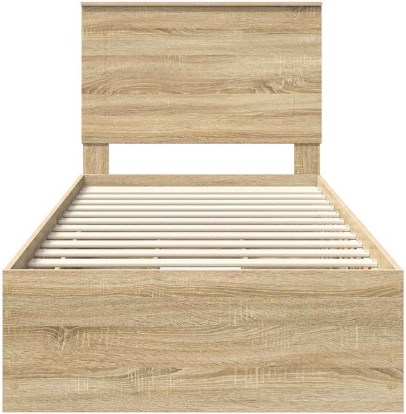 vidaXL Bettrahmen Sonoma-Eiche 100 x 200 cm Ingenieurs Holz 3409491 Bild 8