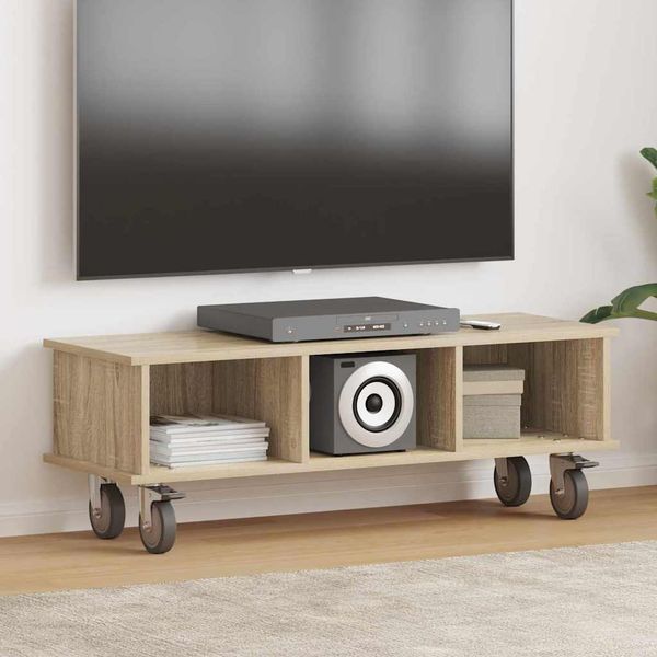 vidaXL TV-Ständer Sonoma-Eiche 100 x 35 x 35 cm Holzwerkstoff 891034