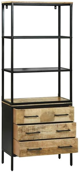 vidaXL Highboard Braun 70 x 35 x 180 cm Massivholz Mango 3310126 Bild 3
