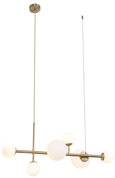 Qazqa Pendelleuchte Monaco, ohne Leuchtmittel, G9, Gold, Hotel chic, Metall, 1-flammig Bild 4