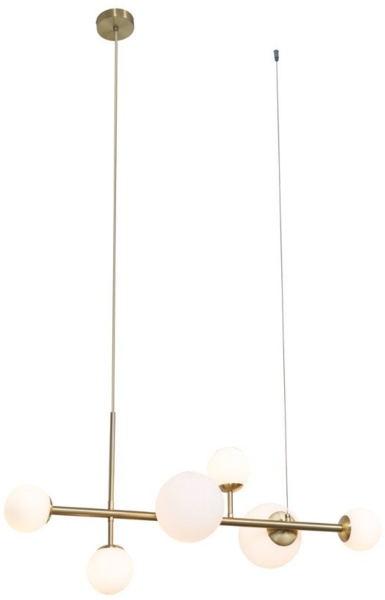 Qazqa Pendelleuchte Monaco, ohne Leuchtmittel, G9, Gold, Hotel chic, Metall, 1-flammig Bild 1