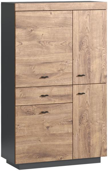 Backofenumbauschrank Rimini 60x207cm matt lackiert Farbe: RAL 9003 signalweiß matt / lava RI-D14/RU/2D