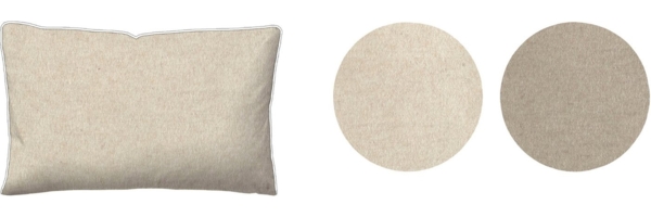 biberna Melange-Flanell Kopfkissenbezug MELANGE UNI, natur Bild 3