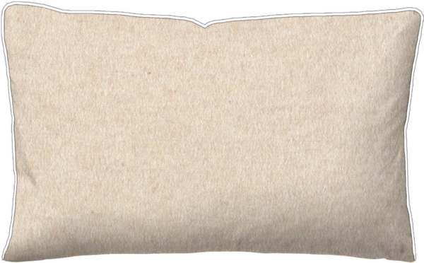 biberna Melange-Flanell Kopfkissenbezug MELANGE UNI, natur Bild 2