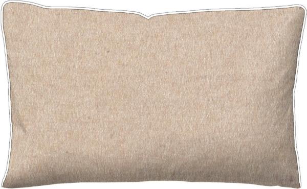 biberna Melange-Flanell Kopfkissenbezug MELANGE UNI, natur Bild 1