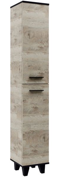 FACKELMANN TE-A Hochschrank 30 cm breit, Braun hell, mit Füßen