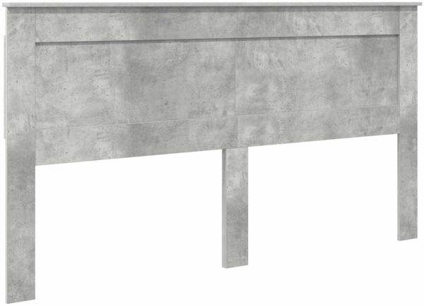 vidaXL Bettrahmen mit Kopfteil Beton Grau 200 x 200 cm Ingenieurs Holz 3410154 Bild 7