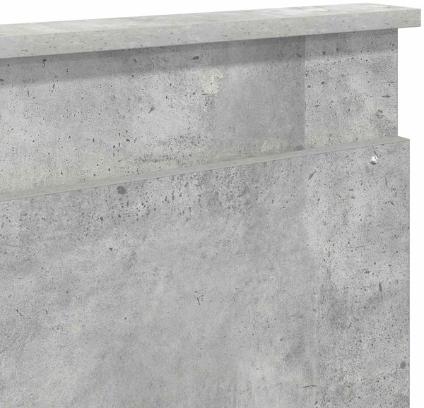 vidaXL Bettrahmen mit Kopfteil Beton Grau 200 x 200 cm Ingenieurs Holz 3410154 Bild 12