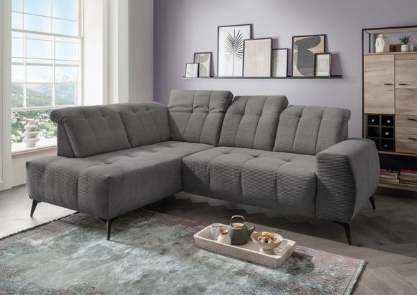 Ecksofa Sano Breitcord mit Elektrofunktion von Benformato