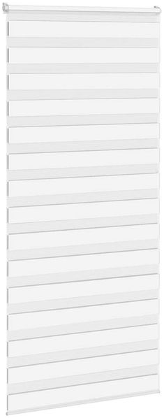 vidaXL Doppelrollo Weiß 110x200 cm Stoffbreite 105,9 cm Polyester 4014783 Bild 3