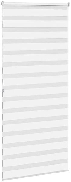 vidaXL Doppelrollo Weiß 110x200 cm Stoffbreite 105,9 cm Polyester 4014783 Bild 4