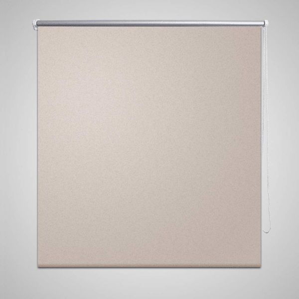 vidaXL Verdunkelungsrollo 164,4 x 230 cm, Stoffbreite 160 cm, Beige 240177