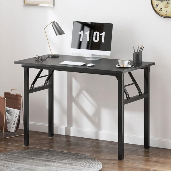SogesHome Klappbarer Schreibtisch 100x60x75cm PC Bürotisch Büroarbeitsplatz
