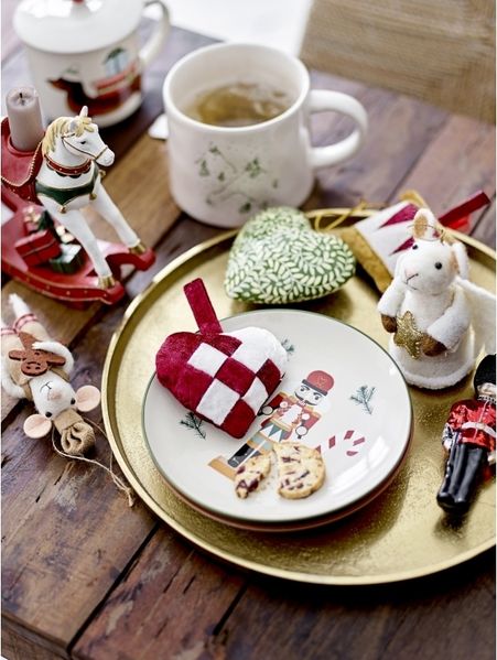 BLOOMINGVILLE Velua Ornament Rot Polyester