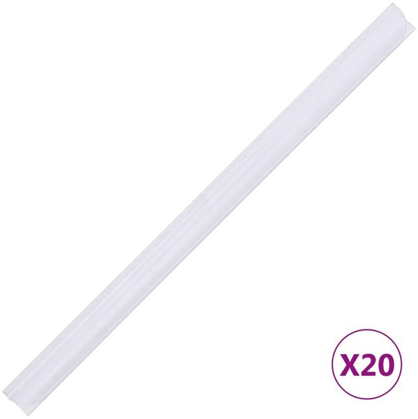 vidaXL Garten-Sichtschutz PVC 35x0,19 m Weiß 147858 Bild 8