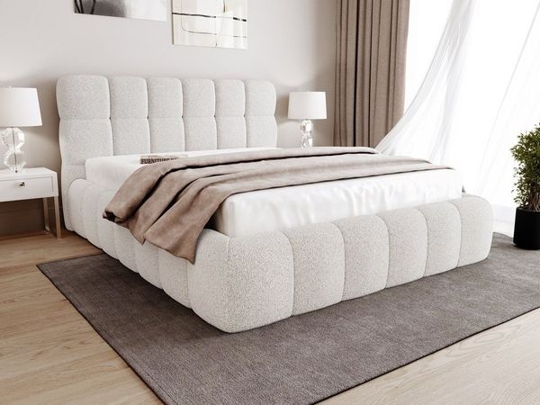 Beautysofa Polsterbett CLEO mit Bettkasten und Rahmen, mit oder ohne Matratze