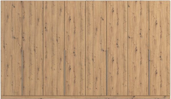 OTTO home Drehtürenschrank Kleiderschrank Schrank Garderobe AGORDO TOPSELLER Schlafzimmer (in zwei Griff-Farben, Breiten 91-405 cm, Dekor- oder Hochglanzfront) durchdachte Innenausstattung, in 8 Breiten und 2 Höhen MADE IN GERMANY