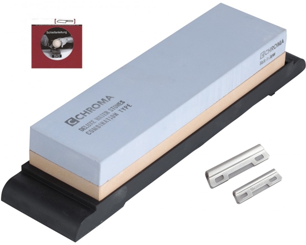 Chroma Schleifsteinset: 240/1000 Small + Schleifhilfe