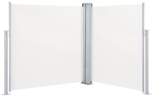 vidaXL Ausziehbare Seitenmarkise Doppelt 170 x 600 cm Creme 48467 Bild 4
