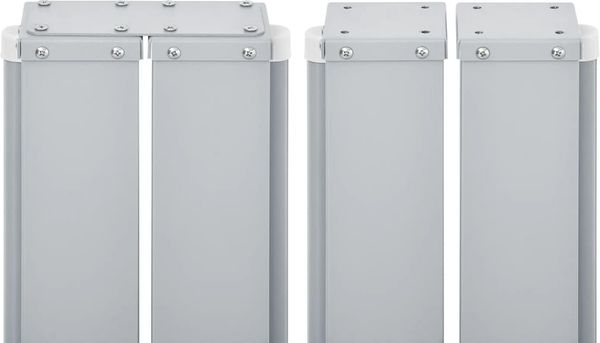 vidaXL Ausziehbare Seitenmarkise Doppelt 170 x 600 cm Creme 48467 Bild 8