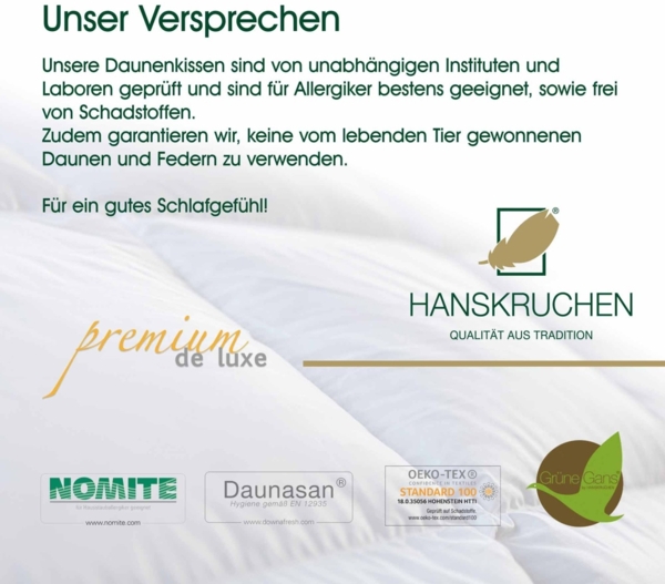 HANSKRUCHEN Kuschelkissen Premium de Luxe Trösterchen - 50 x 60 cm - 0,350 kg Bild 3