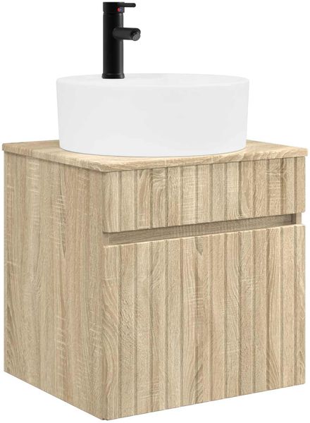 vidaXL Wandmontierte Waschbecken-Vanität Sonoma-Eiche 890594