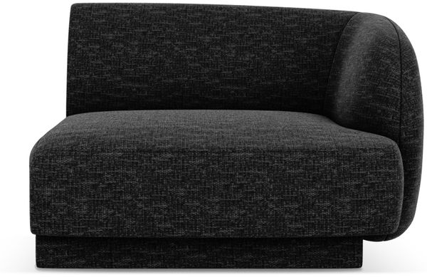 Micadoni Eckmodul Miley 1-Sitzer Rechts Chenille Eden Anthrazit