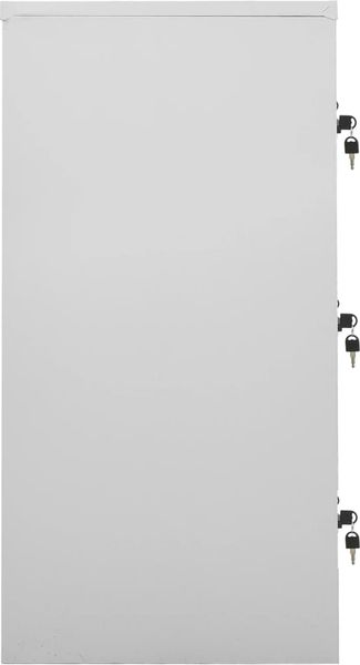vidaXL Schließfachschrank Hellgrau 90 x 45 x 92,5 cm Stahl [336440] Bild 3