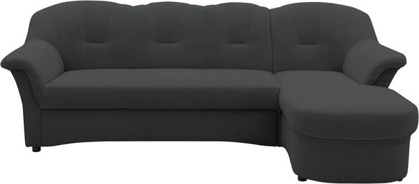DOMO collection Ecksofa Flores Schlafsofa, B/T/H: 233/142/86 cm, L-Form, wahlweise mit Bettfunktion, wahlweise mit Federkern, auch in Leder