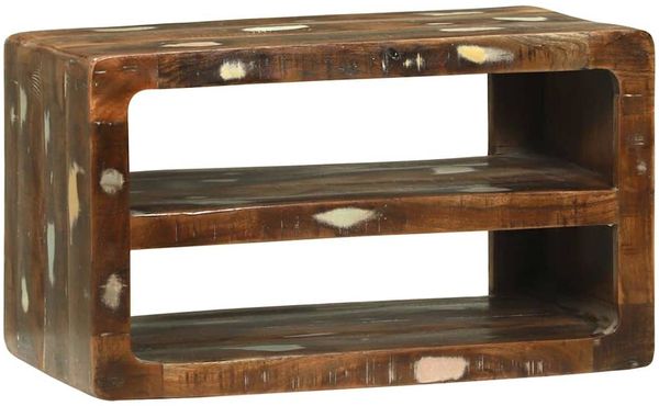 vidaXL TV-Schränk Mehrfarbig 60 x 32 x 36 cm Massivholz Altholz 4104542