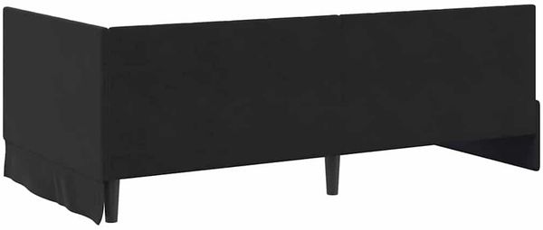 vidaXL Eckbettgestell mit Matratze mit Kopfteil 2 pcs Schwarz Samt 3393873 Bild 9