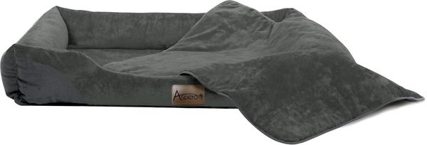 Aspero Tierbett Hundebett und Hundedecke Hanko und Lund, 50 % Baumwolle, 50 % Polyester, Tierbett mit Einstiegsvertiefung