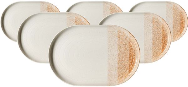 Ritzenhoff & Breker Trio Servierplatte 30 x 20 cm 6er Set - Braun