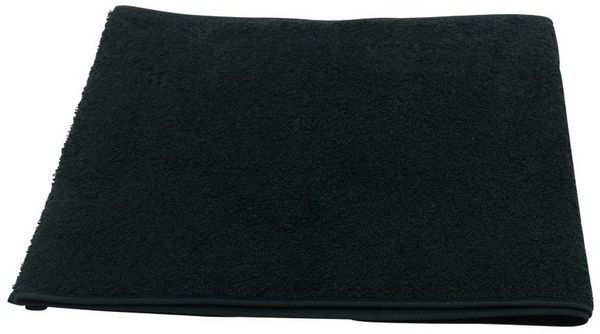 Sporthandtuch Fitness-Handtuch Baumwolle 30x145 cm schwarz
