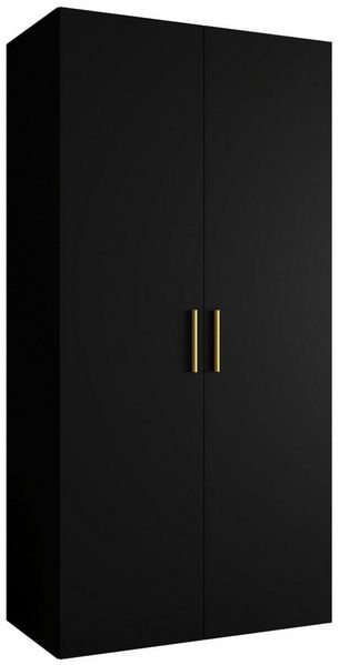 ABIKS MÖBEL Drehtürenschrank BARI 1 Schlafzimmerschrank mit Kleiderstange und Regalen Garderobenschrank Kleiderschrank in 5 verschieden Breiten und 4 Farben