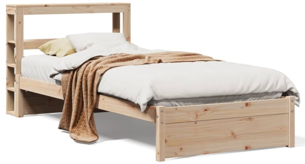 vidaXL Bettgestell mit Kopfteil ohne Matratze 75x190 cm 3305979