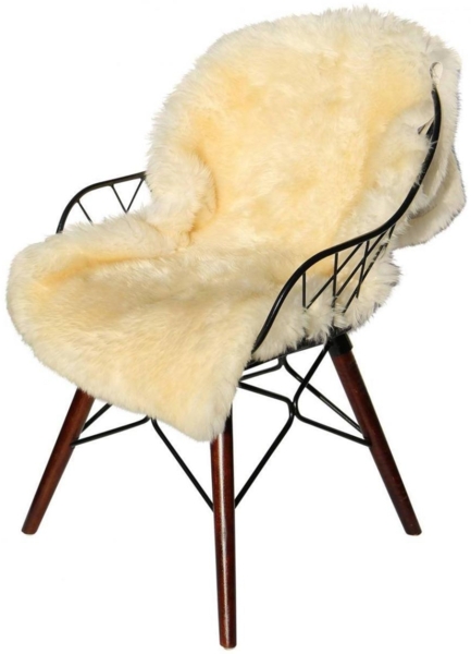 Lammfell Natur Farben Farbe: Champagner | Größe: 120-130 Bild 2