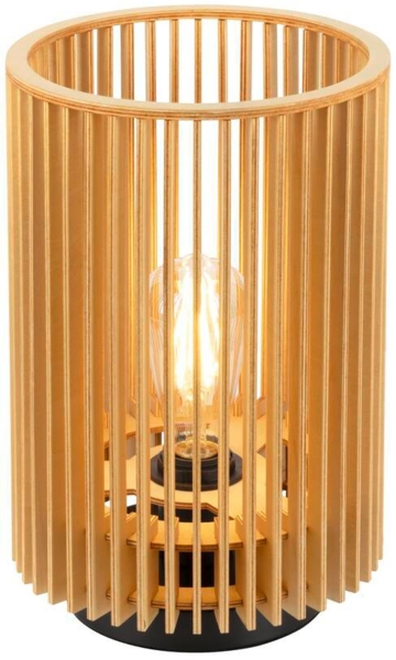 SLV WUD TL, E27, Tischleuchte, zylindrisch, 1 x max. 40 W, natur - Ambiente- Tisch- und Standleuchten