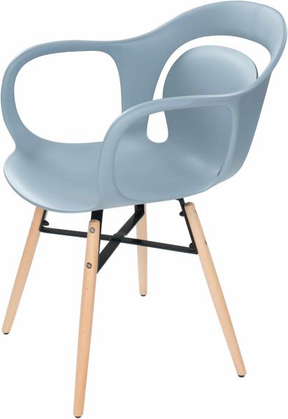 Stuhl Chuck 110 4er-Set Graublau Bild 1