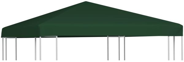 vidaXL Pavillondach 310 g/m² 3x3 m Grün 44779