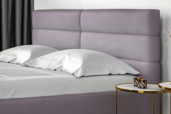 99rooms Odalys Polsterbett Kunstleder SOFT Grau 200x200 cm ohne Bettkasten Bild 4