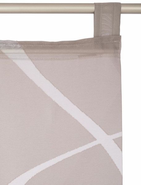 Neutex for you! Schiebegardine Rumbek (1 St), Schlaufen, halbtransparent, Scherli, inkl. Beschwerungsstange