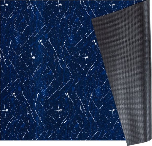 ANRO Küchenläufer RAHMA Industrie Spritzer pflegeleicht Flurläufer Küchenteppich, eckig, Höhe: 3 mm, Teppichläufer 100cm Urban Chic Blau wasserdicht