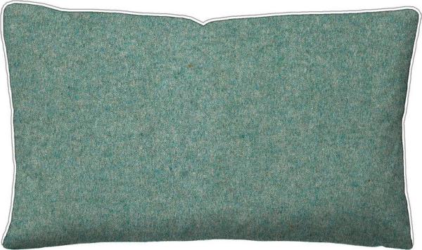 biberna Melange-Flanell Kopfkissenbezug MELANGE UNI, minze